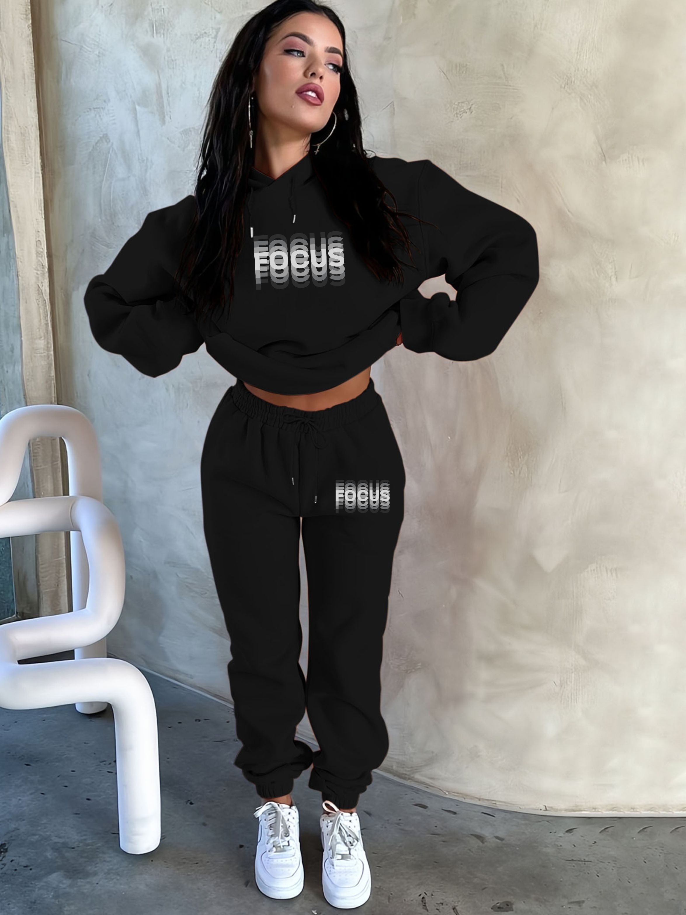 Street For Fashion - Female Winter Warm Fleece Thick 2Pcs