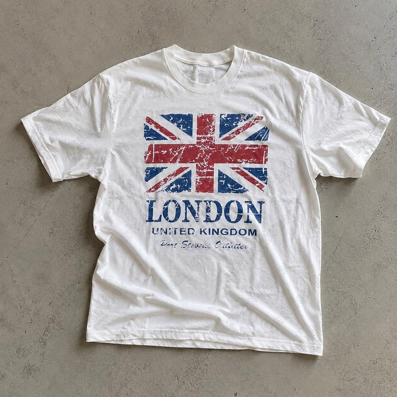Street Fashion In London - Union Jack Pattern (London, UK) Print