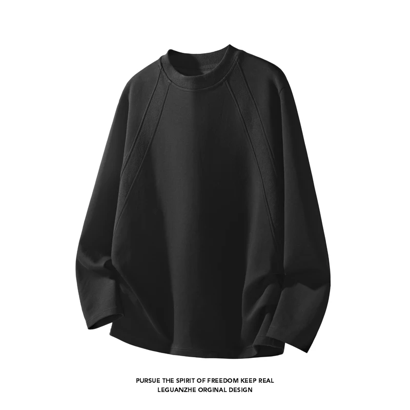 Street Fashion Tshirt - Men Fashion Raglan Seam Crew Neck