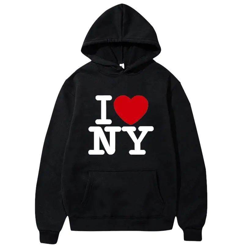 I Love New York Pritned Hoodie - Street Fashion Of New York 评论和价格
