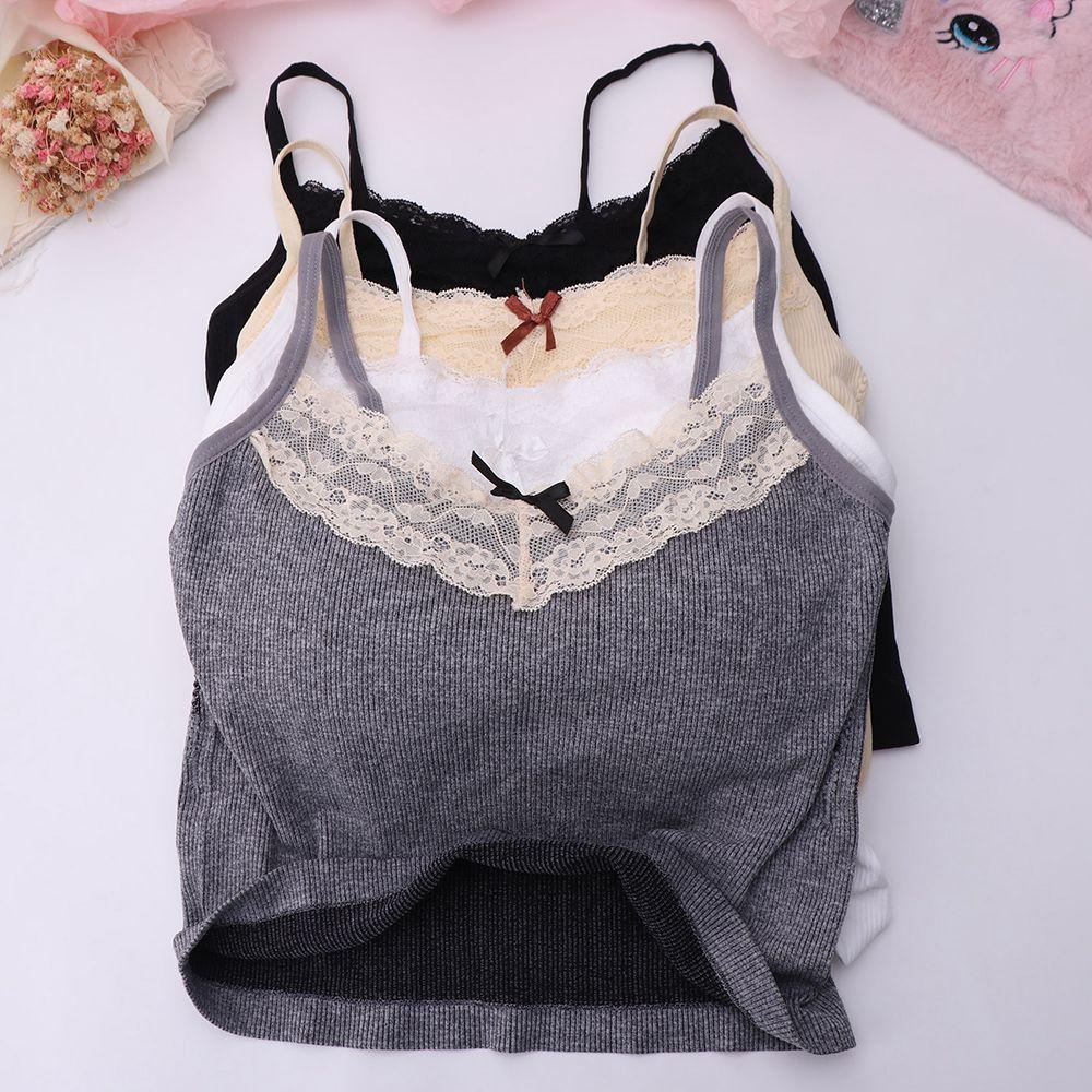 Fashion Lace Bow Vest Camisole - Street Fashion Photographers 评论和价格