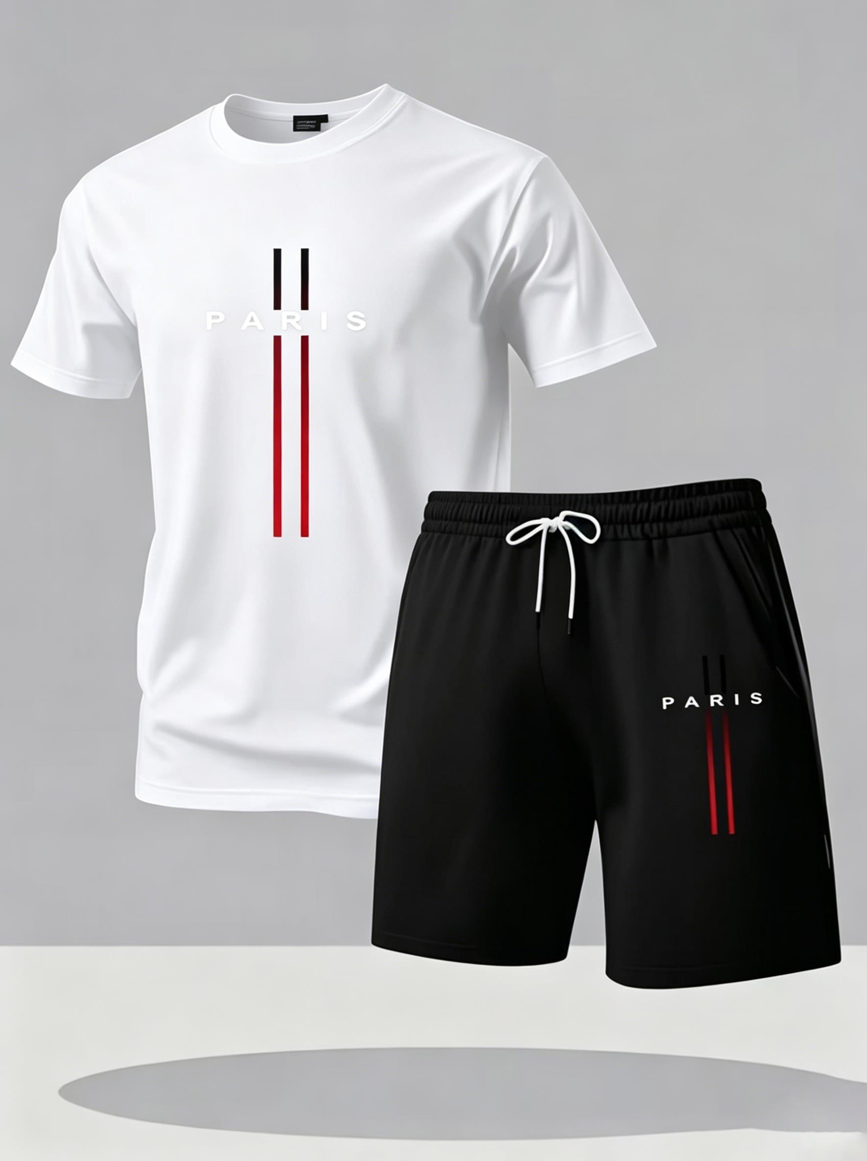 Men Quick Dry 2 Piece Sport Tr - Street Fashion In Paris 评论和价格