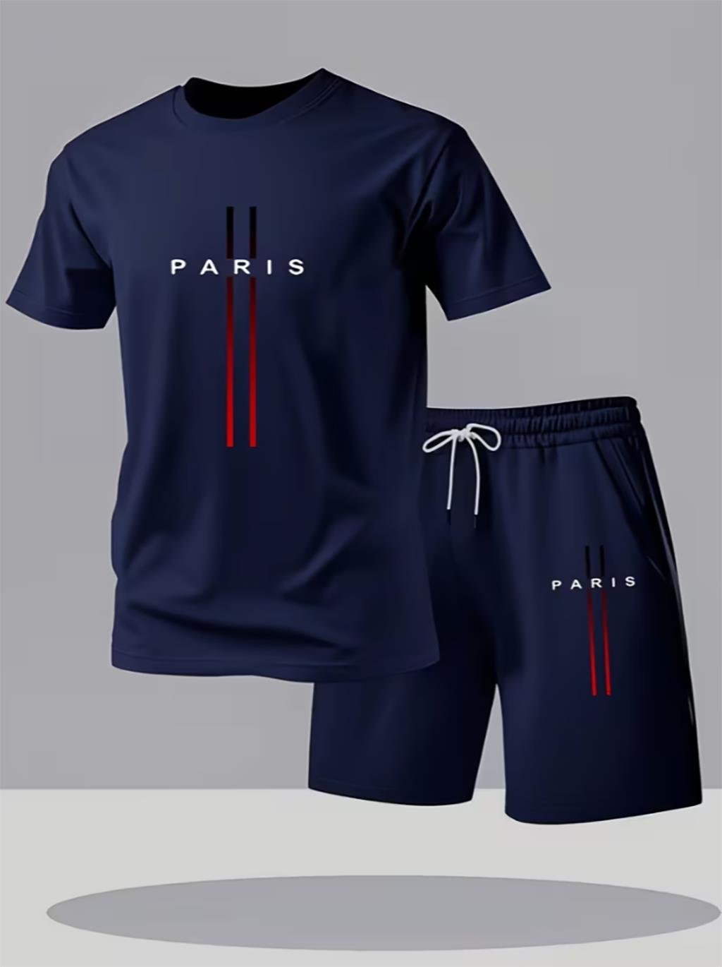 Men Quick Dry 2 Piece Sport Tr - Street Fashion In Paris 评论和价格