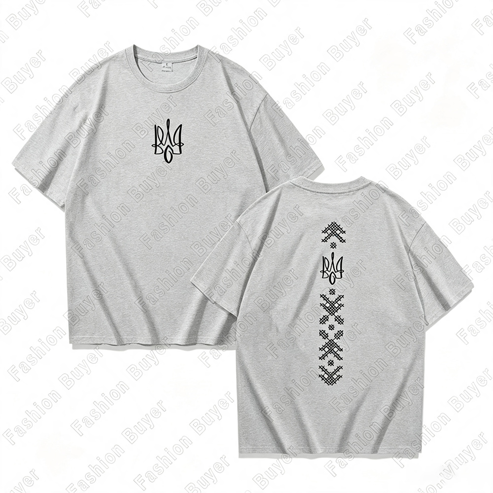 Ukraine-themed Geometric Print - Street Fashion Theme 评论和价格