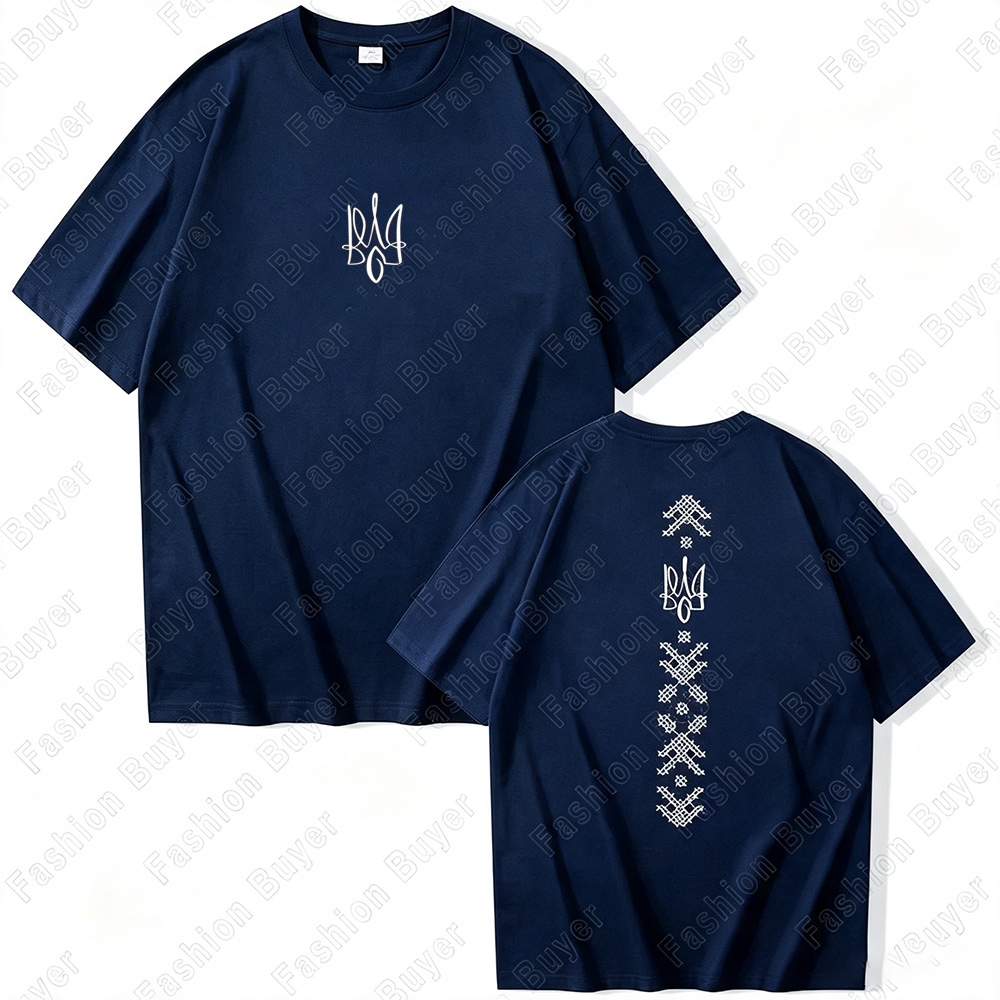 Ukraine-themed Geometric Print - Street Fashion Theme 评论和价格