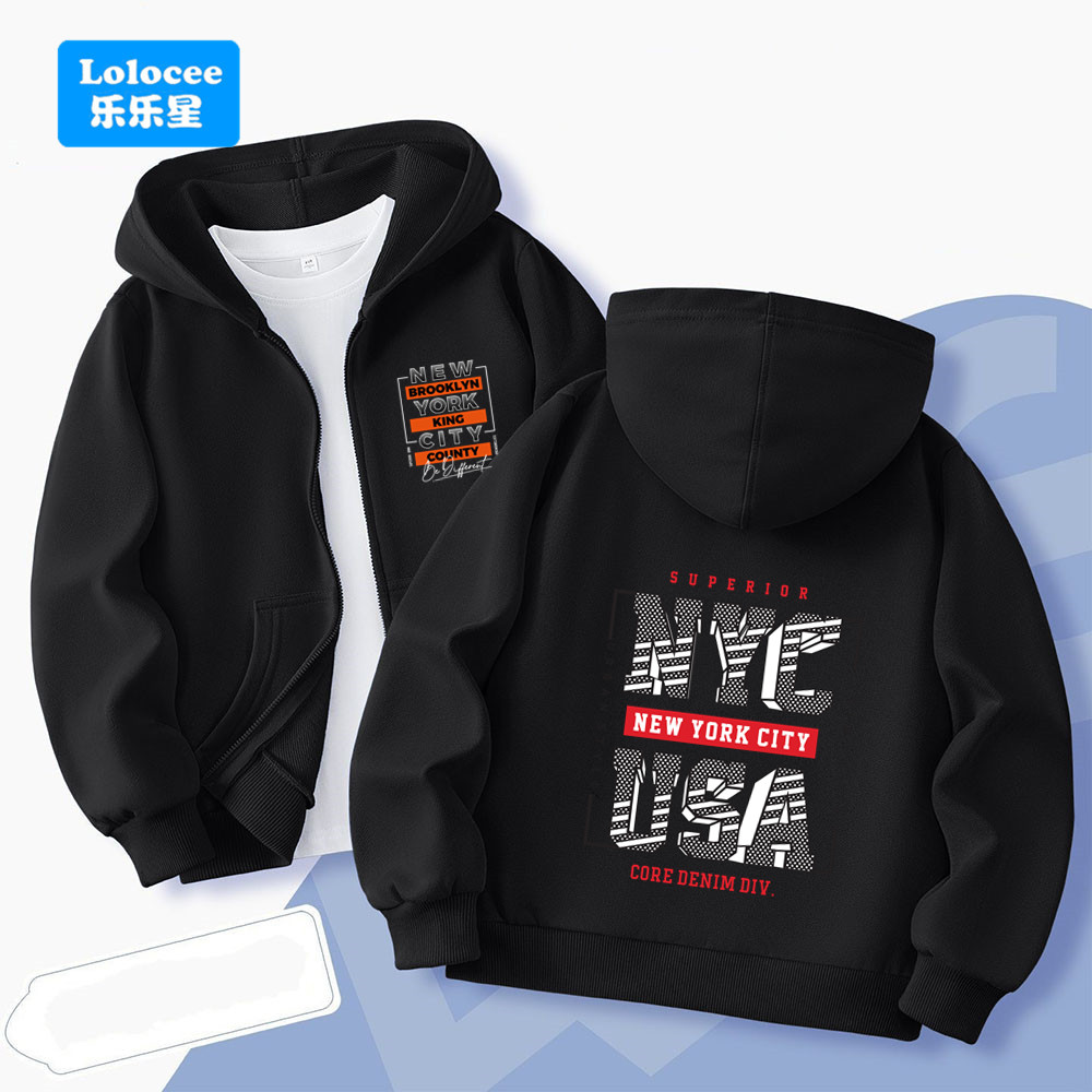 NEW YORK USA Letter Boys' Hood - Street Fashion Of New York 评论和价格