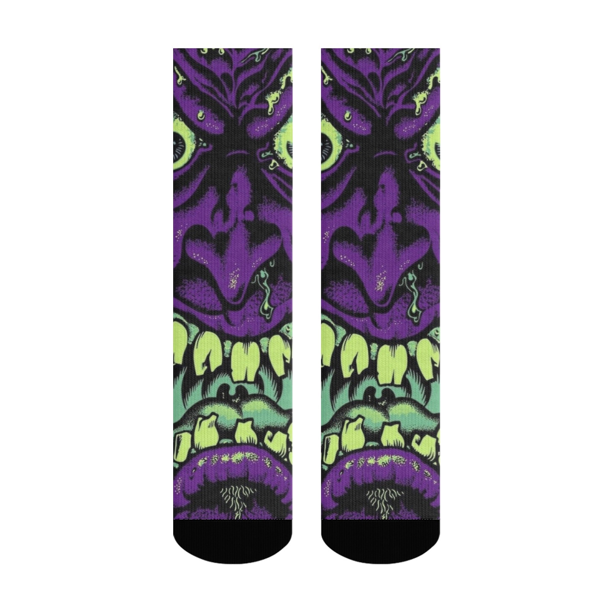 Vibrant Weird Monster Art Crew - Street Fashion Theme 评论和价格