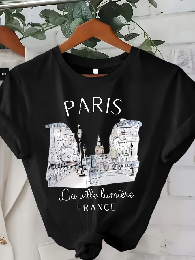 2026 New Women's Paris Print C - Street Fashion In Paris 评论和价格