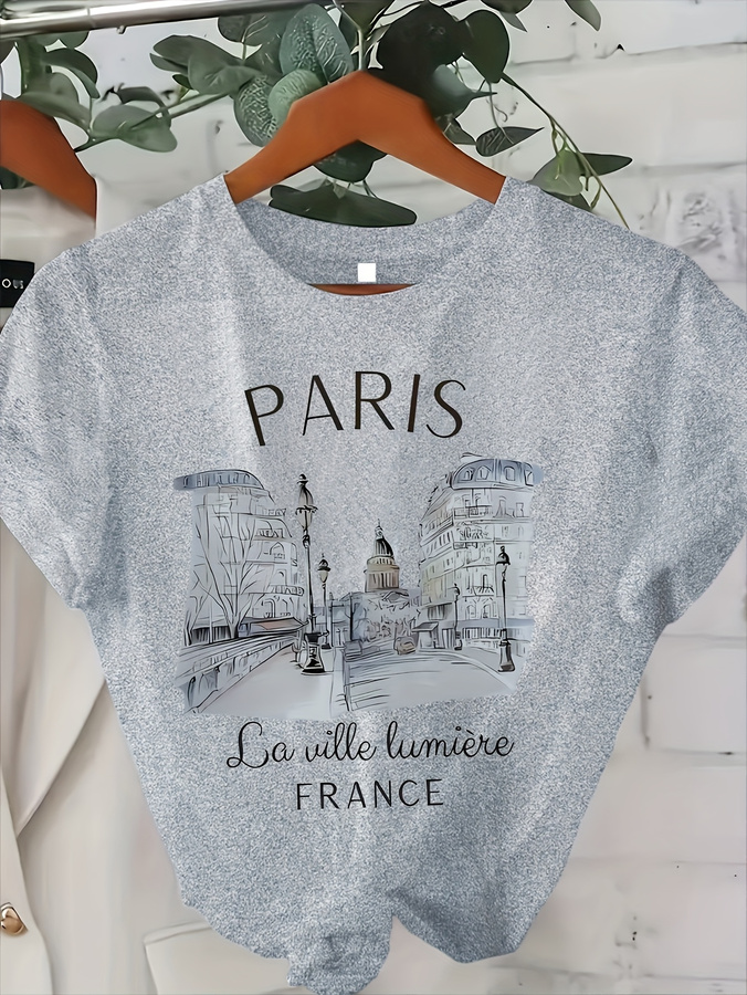 2026 New Women's Paris Print C - Street Fashion In Paris 评论和价格