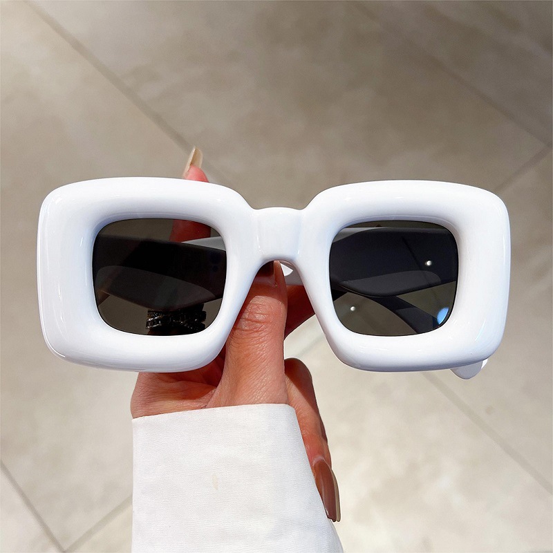 New Women Square Sunglasses Fe - Street Fashion Photo 评论和价格