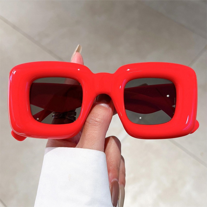 New Women Square Sunglasses Fe - Street Fashion Photo 评论和价格