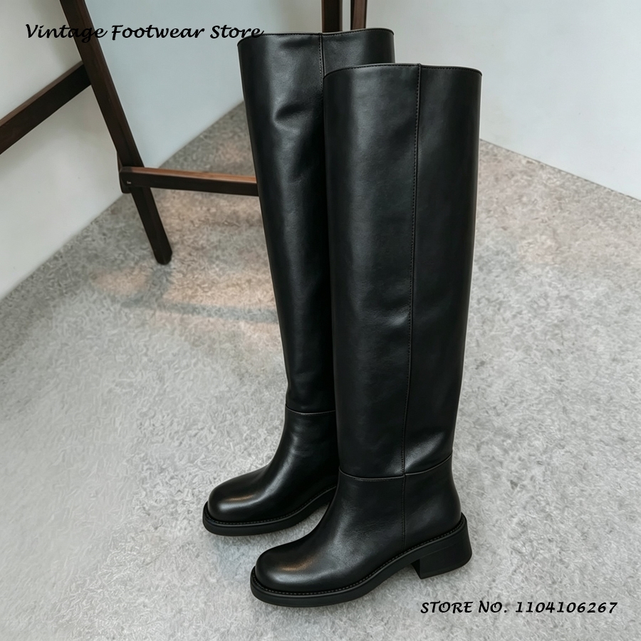 Yellow PU Leather Knee-high Bo - Street Fashion Rome 评论和价格