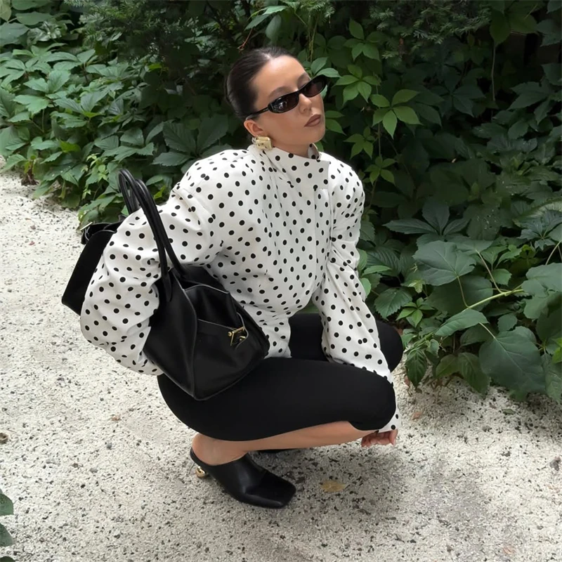 Women Polka Dot Jacket Fashion - Street Fashion Luxury 评论和价格