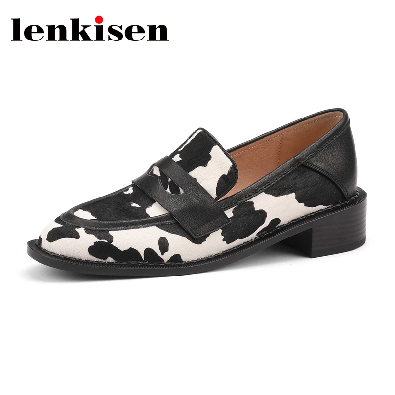 Lenkisen Horse Hair Round Toe  - Street Fashion Rome 评论和价格