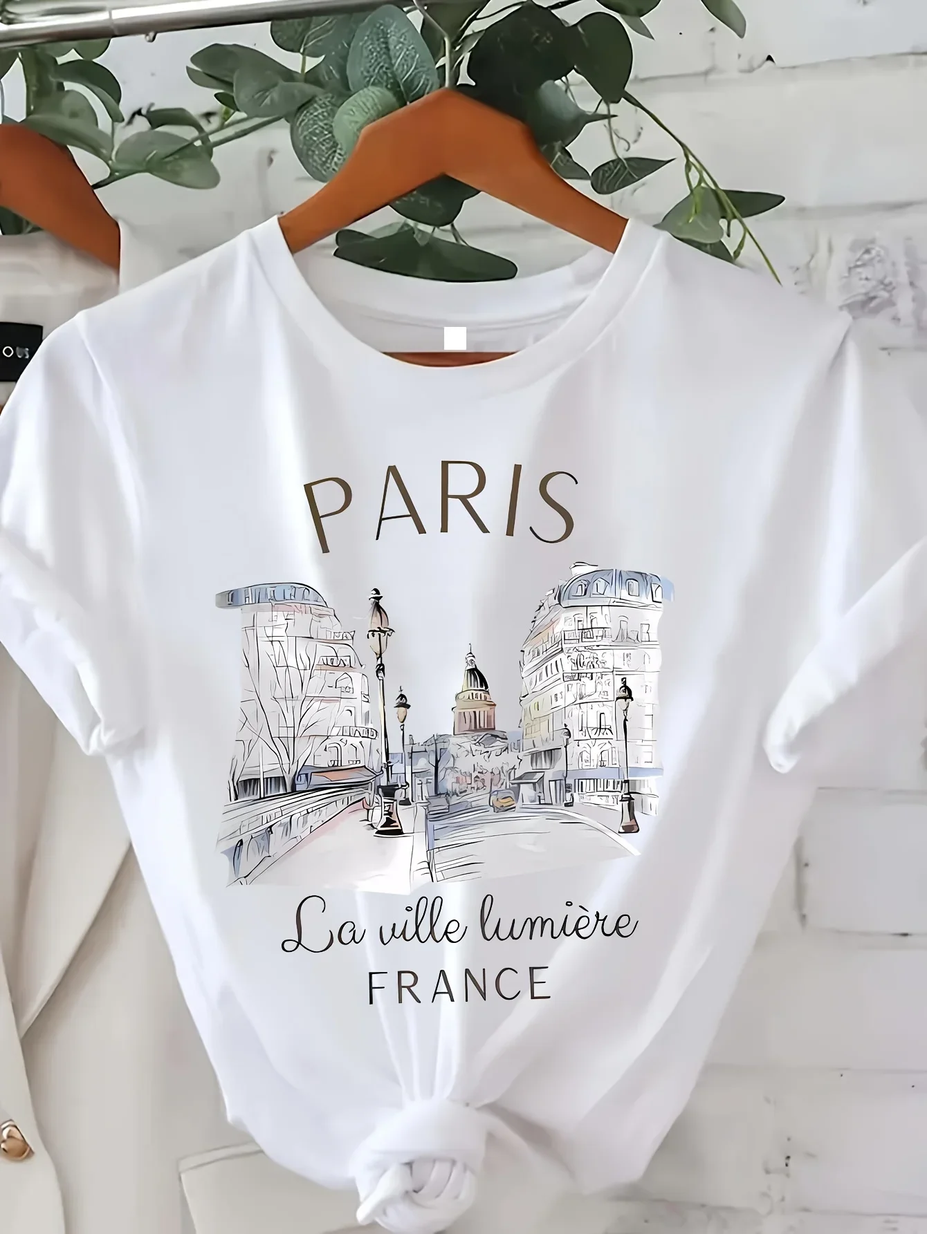 Y2k T Shirt Paris Women Print  - Street Fashion In Paris 评论和价格