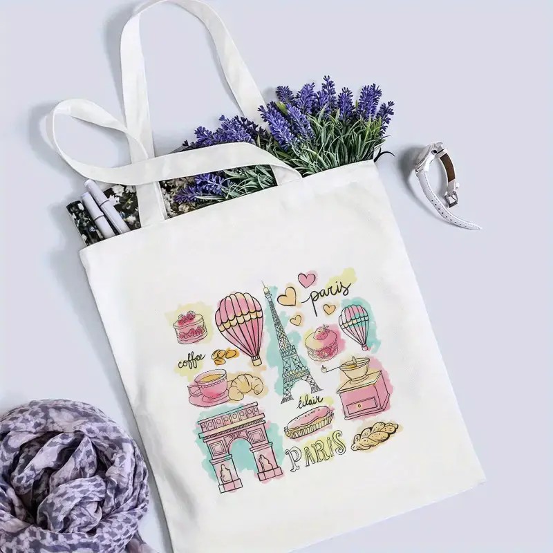 Paris Travel Tote Bag for Wome - Street Fashion In Paris 评论和价格