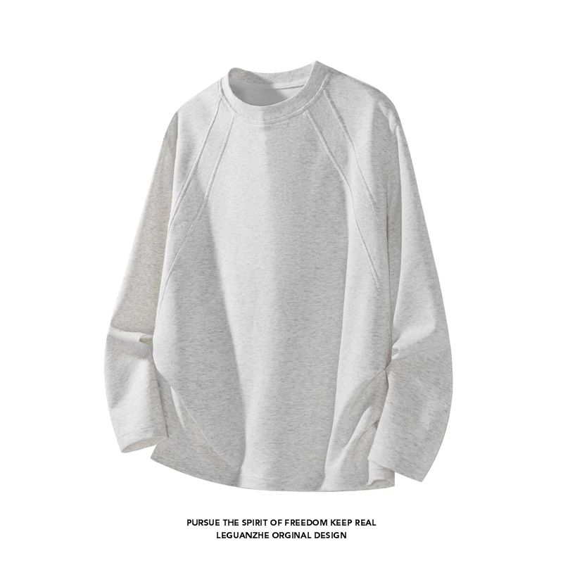 Men Fashion Raglan Seam Crew N - Street Fashion Tshirt 评论和价格