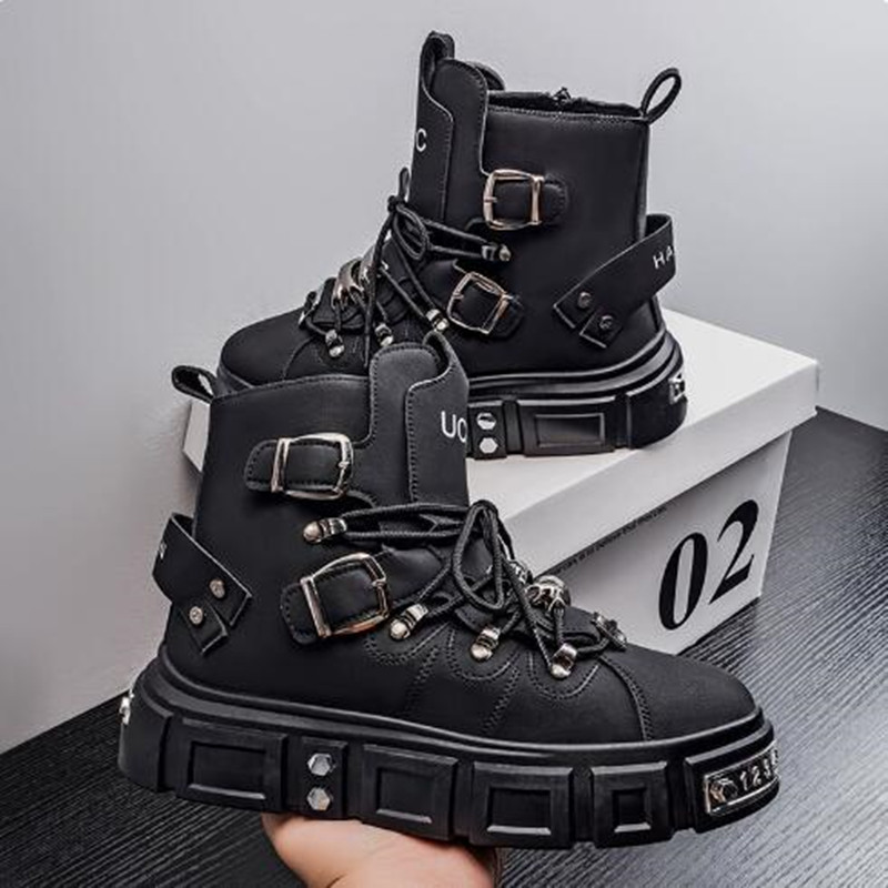 Fashion Rivet Black High top S - Street Fashion Luxury 评论和价格